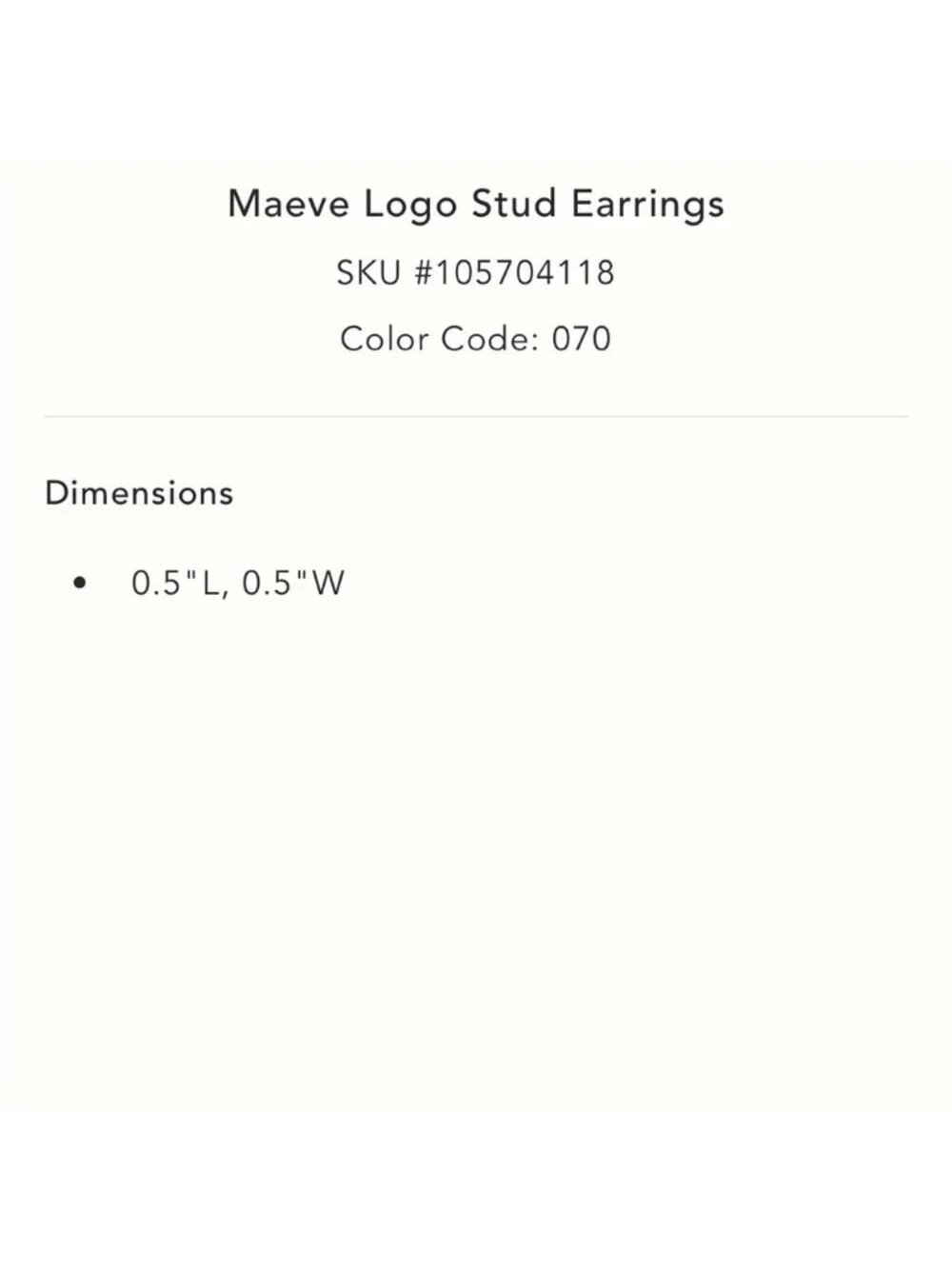 New! Anthropologie Maeve 14K Gold Plated Clover Post Earrings NWT